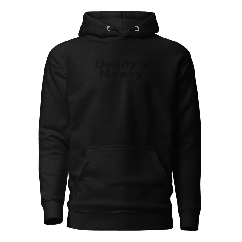 Daddy's Money │ Black on Black Hoodie