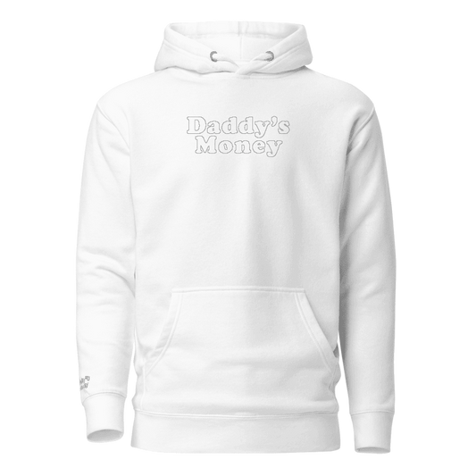 Daddy's Money│White on White Hoodie