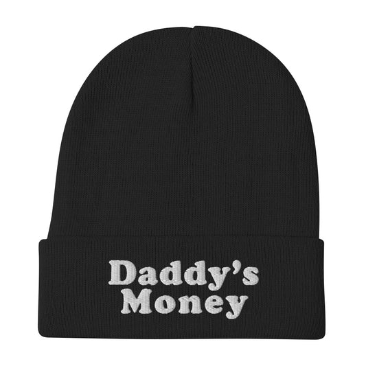 Daddy's Money│ Black Beanie