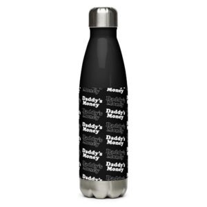 Daddy’s Money — Black Water Bottle