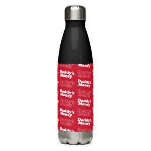 Daddy’s Money — Red Water Bottle